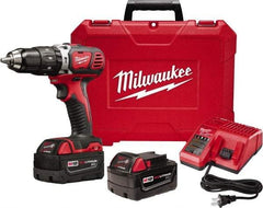 Milwaukee Tool - 18 Volt 1/2" Keyless Chuck Cordless Hammer Drill - 0 to 28,800 BPM, 0 to 1,800 RPM, Reversible - A1 Tooling