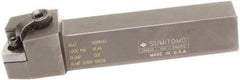 Sumitomo - MSRN, Right Hand Cut, 15° Lead Angle, 1" Shank Height x 1" Shank Width, Positive Rake Indexable Turning Toolholder - 6" OAL, SNMG 432 Insert Compatibility, Series Multi-Option - A1 Tooling