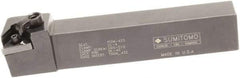 Sumitomo - MTGN, Right Hand Cut, 0° Lead Angle, 5/8" Shank Height x 5/8" Shank Width, Negative Rake Indexable Turning Toolholder - 4-1/2" OAL, TNMG 322 Insert Compatibility, Series Multi-Option - A1 Tooling