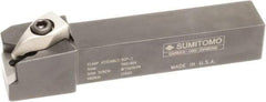 Sumitomo - DTFN, Right Hand Cut, 91° Lead Angle, 3/4" Shank Height x 3/4" Shank Width, Indexable Turning Toolholder - 4-1/2" OAL, TNMG 33 Insert Compatibility, Series Dual Clamp - A1 Tooling