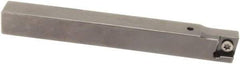 Sumitomo - SCAC, Right Hand Cut, 0° Lead Angle, 3/8" Shank Height x 3/8" Shank Width, Neutral Rake Indexable Turning Toolholder - 4-1/2" OAL, CC.. 21.51 Insert Compatibility, Series Screw Lock - A1 Tooling