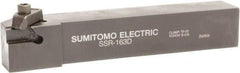 Sumitomo - SS, External, Right Hand, 0.14" Max Depth of Cut, Indexable Grooving Tool Holder - SG 2 Insert Compatibility, 1/2" Shank Height, 1/2" Shank Width, 3-1/2" OAL - A1 Tooling