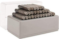 C.H. Hanson - 27 Piece, 1/4" Character Steel Stamp Set - Letters, Standard - A1 Tooling