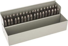 C.H. Hanson - 36 Piece, 3/32" Character Steel Stamp Set - Letters & Figures, Heavy Duty - A1 Tooling