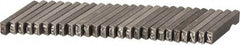 C.H. Hanson - 26 Piece, 1/8 Inch Character, Steel Type Set - 8 Character Capacity, A-Z Content - A1 Tooling