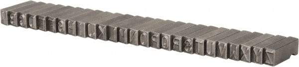 C.H. Hanson - 26 Piece, 1/4 Inch Character, Steel Type Set - 8 Character Capacity, A-Z Content - A1 Tooling