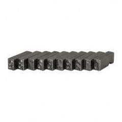 C.H. Hanson - 10 Piece, 1/4 Inch Character, Steel Type Set - 8 Character Capacity, 0-9 Content - A1 Tooling