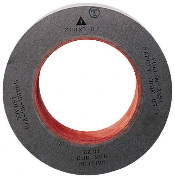 Camel Grinding Wheels - 20" Diam x 12" Hole x 2" Wide Centerless & Cylindrical Grinding Wheel - 80/120 Grit, Aluminum Oxide, Type 1, Medium/Fine Grade, Vitrified Bond, No Recess - A1 Tooling