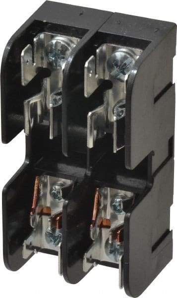 Ferraz Shawmut - 2 Pole, 10 to 14 AWG, 600 VAC/VDC, 30 Amp, DIN Rail Mount, Screw Mount Fuse Block - 13/32 Inch Diameter x 1-1/2 Inch Fuse Length, 3.04 Inch Long x 1.6 Inch Wide x 1.31 Inch High Block - A1 Tooling