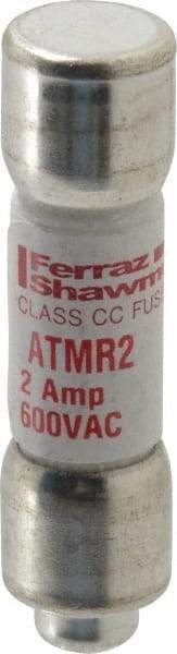 Ferraz Shawmut - 600 VAC/VDC, 2 Amp, Fast-Acting General Purpose Fuse - Clip Mount, 1-1/2" OAL, 100 at DC, 200 at AC kA Rating, 13/32" Diam - A1 Tooling