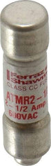 Ferraz Shawmut - 600 VAC/VDC, 2.5 Amp, Fast-Acting General Purpose Fuse - Clip Mount, 1-1/2" OAL, 100 at DC, 200 at AC kA Rating, 13/32" Diam - A1 Tooling