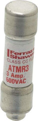 Ferraz Shawmut - 600 VAC/VDC, 3 Amp, Fast-Acting General Purpose Fuse - Clip Mount, 1-1/2" OAL, 100 at DC, 200 at AC kA Rating, 13/32" Diam - A1 Tooling