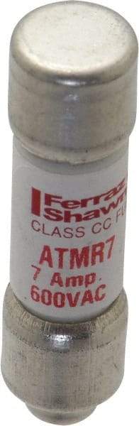 Ferraz Shawmut - 600 VAC/VDC, 7 Amp, Fast-Acting General Purpose Fuse - Clip Mount, 1-1/2" OAL, 100 at DC, 200 at AC kA Rating, 13/32" Diam - A1 Tooling