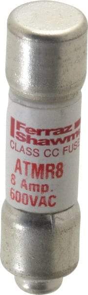 Ferraz Shawmut - 600 VAC/VDC, 8 Amp, Fast-Acting General Purpose Fuse - Clip Mount, 1-1/2" OAL, 100 at DC, 200 at AC kA Rating, 13/32" Diam - A1 Tooling