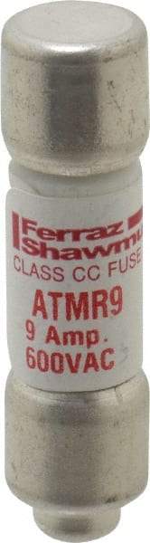 Ferraz Shawmut - 600 VAC/VDC, 9 Amp, Fast-Acting General Purpose Fuse - Clip Mount, 1-1/2" OAL, 100 at DC, 200 at AC kA Rating, 13/32" Diam - A1 Tooling