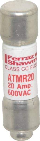 Ferraz Shawmut - 600 VAC/VDC, 20 Amp, Fast-Acting General Purpose Fuse - Clip Mount, 1-1/2" OAL, 100 at DC, 200 at AC kA Rating, 13/32" Diam - A1 Tooling