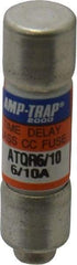 Ferraz Shawmut - 300 VDC, 600 VAC, 0.6 Amp, Time Delay General Purpose Fuse - Clip Mount, 1-1/2" OAL, 100 at DC, 200 at AC kA Rating, 13/32" Diam - A1 Tooling