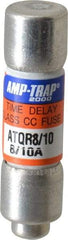 Ferraz Shawmut - 300 VDC, 600 VAC, 0.8 Amp, Time Delay General Purpose Fuse - Clip Mount, 1-1/2" OAL, 100 at DC, 200 at AC kA Rating, 13/32" Diam - A1 Tooling