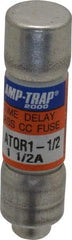 Ferraz Shawmut - 300 VDC, 600 VAC, 1.5 Amp, Time Delay General Purpose Fuse - Clip Mount, 1-1/2" OAL, 100 at DC, 200 at AC kA Rating, 13/32" Diam - A1 Tooling