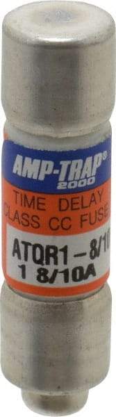 Ferraz Shawmut - 300 VDC, 600 VAC, 1.8 Amp, Time Delay General Purpose Fuse - Clip Mount, 1-1/2" OAL, 100 at DC, 200 at AC kA Rating, 13/32" Diam - A1 Tooling