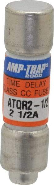 Ferraz Shawmut - 300 VDC, 600 VAC, 2.5 Amp, Time Delay General Purpose Fuse - Clip Mount, 1-1/2" OAL, 100 at DC, 200 at AC kA Rating, 13/32" Diam - A1 Tooling