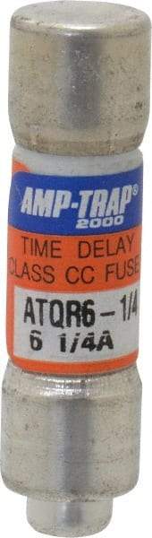 Ferraz Shawmut - 300 VDC, 600 VAC, 6.25 Amp, Time Delay General Purpose Fuse - Clip Mount, 1-1/2" OAL, 100 at DC, 200 at AC kA Rating, 13/32" Diam - A1 Tooling