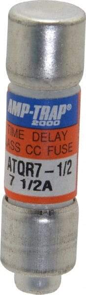 Ferraz Shawmut - 300 VDC, 600 VAC, 7.5 Amp, Time Delay General Purpose Fuse - Clip Mount, 1-1/2" OAL, 100 at DC, 200 at AC kA Rating, 13/32" Diam - A1 Tooling