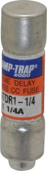 Ferraz Shawmut - 300 VDC, 600 VAC, 1.25 Amp, Time Delay General Purpose Fuse - Clip Mount, 1-1/2" OAL, 100 at DC, 200 at AC kA Rating, 13/32" Diam - A1 Tooling