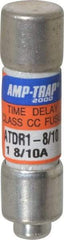 Ferraz Shawmut - 300 VDC, 600 VAC, 1.8 Amp, Time Delay General Purpose Fuse - Clip Mount, 1-1/2" OAL, 100 at DC, 200 at AC kA Rating, 13/32" Diam - A1 Tooling