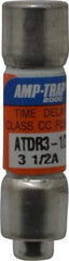 Ferraz Shawmut - 300 VDC, 600 VAC, 3.5 Amp, Time Delay General Purpose Fuse - Clip Mount, 1-1/2" OAL, 100 at DC, 200 at AC kA Rating, 13/32" Diam - A1 Tooling