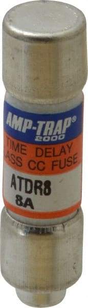 Ferraz Shawmut - 300 VDC, 600 VAC, 8 Amp, Time Delay General Purpose Fuse - Clip Mount, 1-1/2" OAL, 100 at DC, 200 at AC kA Rating, 13/32" Diam - A1 Tooling