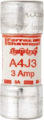 Ferraz Shawmut - 300 VDC, 600 VAC, 3 Amp, Fast-Acting General Purpose Fuse - Clip Mount, 2-1/4" OAL, 100 at DC, 200 at AC kA Rating, 13/16" Diam - A1 Tooling