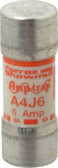 Ferraz Shawmut - 300 VDC, 600 VAC, 6 Amp, Fast-Acting General Purpose Fuse - Clip Mount, 2-1/4" OAL, 100 at DC, 200 at AC kA Rating, 13/16" Diam - A1 Tooling