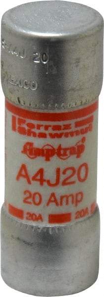 Ferraz Shawmut - 300 VDC, 600 VAC, 20 Amp, Fast-Acting General Purpose Fuse - Clip Mount, 2-1/4" OAL, 100 at DC, 200 at AC kA Rating, 13/16" Diam - A1 Tooling