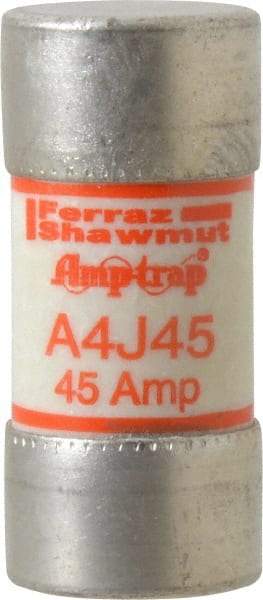 Ferraz Shawmut - 300 VDC, 600 VAC, 45 Amp, Fast-Acting General Purpose Fuse - Clip Mount, 2-3/8" OAL, 100 at DC, 200 at AC kA Rating, 1-1/16" Diam - A1 Tooling