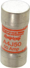 Ferraz Shawmut - 300 VDC, 600 VAC, 50 Amp, Fast-Acting General Purpose Fuse - Clip Mount, 2-3/8" OAL, 100 at DC, 200 at AC kA Rating, 1-1/16" Diam - A1 Tooling