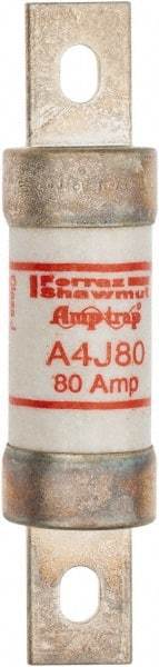 Ferraz Shawmut - 300 VDC, 600 VAC, 80 Amp, Fast-Acting General Purpose Fuse - Clip Mount, 4-5/8" OAL, 100 at DC, 200 at AC kA Rating, 1-1/8" Diam - A1 Tooling