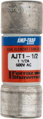 Ferraz Shawmut - 500 VDC, 600 VAC, 1.5 Amp, Time Delay General Purpose Fuse - Clip Mount, 2-1/4" OAL, 100 at DC, 200 at AC, 300 (Self-Certified) kA Rating, 13/16" Diam - A1 Tooling