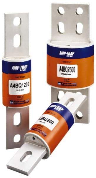 Ferraz Shawmut - 500 VDC, 600 VAC, 4000 Amp, Time Delay General Purpose Fuse - Bolt-on Mount, 10-3/4" OAL, 100 at DC, 200 at AC, 300 (Self-Certified) kA Rating, 5-3/4" Diam - A1 Tooling