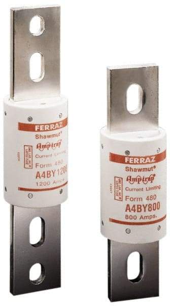 Ferraz Shawmut - 300 VDC, 600 VAC, 2500 Amp, Time Delay General Purpose Fuse - Bolt-on Mount, 10-3/4" OAL, 100 at DC, 200 at AC kA Rating, 4-1/2" Diam - A1 Tooling