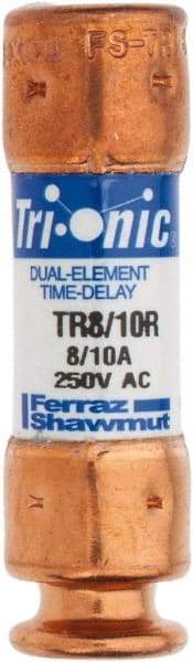 Ferraz Shawmut - 250 VAC/VDC, 0.8 Amp, Time Delay General Purpose Fuse - Clip Mount, 50.8mm OAL, 20 at DC, 200 at AC kA Rating, 9/16" Diam - A1 Tooling