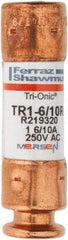 Ferraz Shawmut - 250 VAC/VDC, 1.6 Amp, Time Delay General Purpose Fuse - Clip Mount, 50.8mm OAL, 20 at DC, 200 at AC kA Rating, 9/16" Diam - A1 Tooling