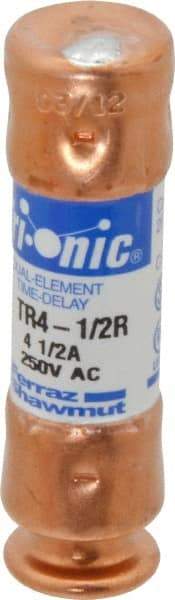 Ferraz Shawmut - 160 VDC, 250 VAC, 4.5 Amp, Time Delay General Purpose Fuse - Clip Mount, 50.8mm OAL, 20 at DC, 200 at AC kA Rating, 9/16" Diam - A1 Tooling