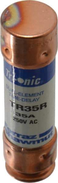 Ferraz Shawmut - 250 VAC/VDC, 35 Amp, Time Delay General Purpose Fuse - Clip Mount, 76.2mm OAL, 20 at DC, 200 at AC kA Rating, 13/16" Diam - A1 Tooling