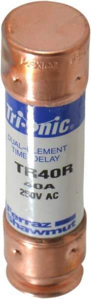 Ferraz Shawmut - 250 VAC/VDC, 40 Amp, Time Delay General Purpose Fuse - Clip Mount, 76.2mm OAL, 20 at DC, 200 at AC kA Rating, 13/16" Diam - A1 Tooling