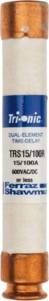 Ferraz Shawmut - 600 VAC/VDC, 0.15 Amp, Time Delay General Purpose Fuse - Clip Mount, 127mm OAL, 20 at DC, 200 at AC kA Rating, 13/16" Diam - A1 Tooling