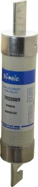 Ferraz Shawmut - 600 VAC/VDC, 200 Amp, Time Delay General Purpose Fuse - Clip Mount, 9-5/8" OAL, 100 at DC, 200 at AC kA Rating, 1-13/16" Diam - A1 Tooling