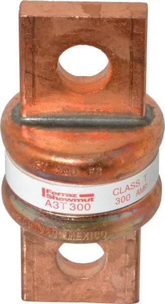 Ferraz Shawmut - 160 VDC, 300 VAC, 300 Amp, Fast-Acting General Purpose Fuse - Bolt-on Mount, 2-3/4" OAL, 200 at AC, 50 at DC kA Rating, 1-21/64" Diam - A1 Tooling