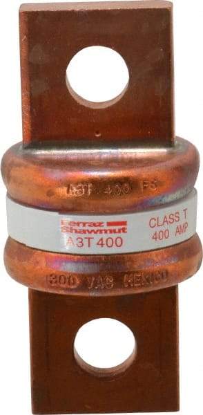 Ferraz Shawmut - 160 VDC, 300 VAC, 400 Amp, Fast-Acting General Purpose Fuse - Bolt-on Mount, 2-3/4" OAL, 200 at AC, 50 at DC kA Rating, 1-21/64" Diam - A1 Tooling