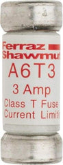 Ferraz Shawmut - 300 VDC, 600 VAC, 3 Amp, Fast-Acting General Purpose Fuse - Clip Mount, 1-1/2" OAL, 100 at DC, 200 at AC kA Rating, 9/16" Diam - A1 Tooling